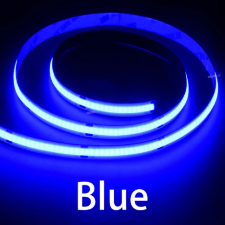 COB LED pásek 24V 10W Modrý 5mm